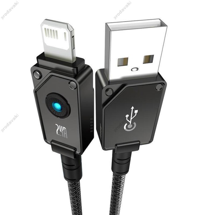 USB кабель Baseus Unbreakable Series Fast Charging USB to Lightning 2.4A 2m Black P10355802111-01