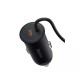 Автомобільний тримач із бездротовою зарядкою Baseus CW01 Magnetic Wireless 15W (+АЗУ Type-c 25W) Black C40141000111-00