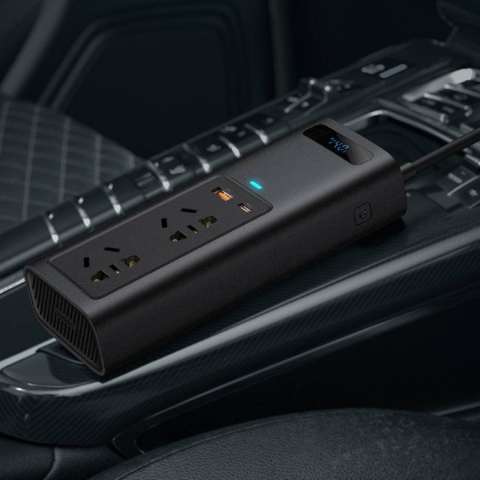 Автомобільний інвертор Baseus IGBT In-car Inverter 150W (220V CN/EU) Black CRNBQ-A01