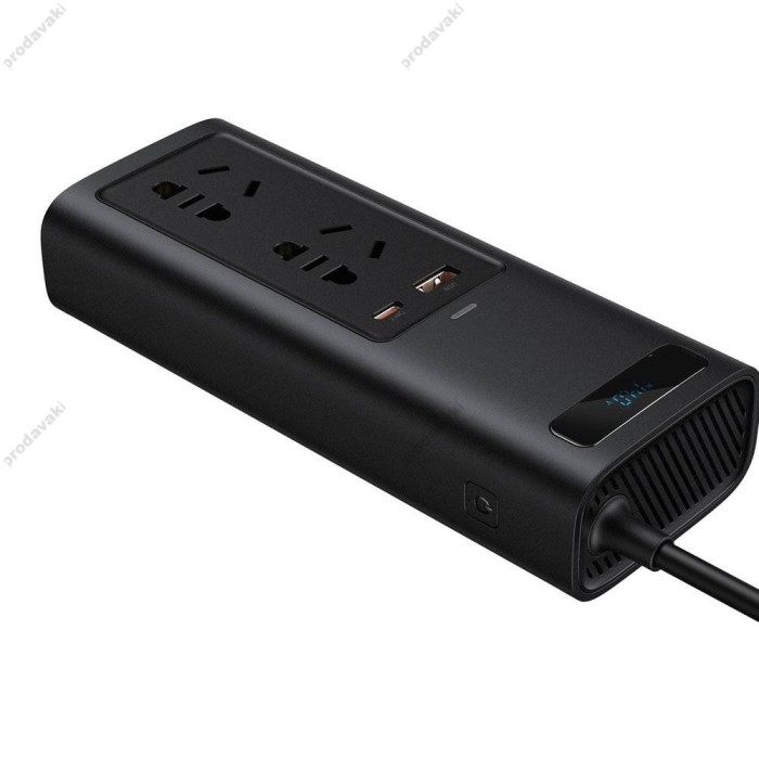 Автомобільний інвертор Baseus IGBT In-car Inverter 150W (220V CN/EU) Black CRNBQ-A01