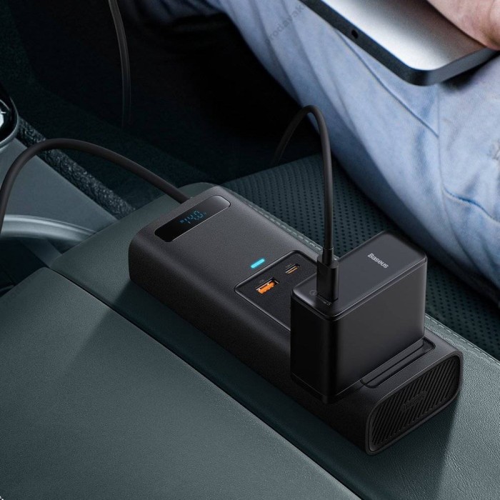 Автомобільний інвертор Baseus IGBT In-car Inverter 150W (220V CN/EU) Black CRNBQ-A01