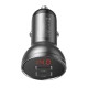 Автомобільний зарядний пристрій Baseus Digital Display Dual USB 24W Black CCBX-0G