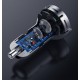 Автомобільний зарядний пристрій Baseus Digital Display Dual USB 24W Black CCBX-0G
