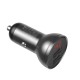 Автомобільний зарядний пристрій Baseus Digital Display Dual USB 24W Black CCBX-0G