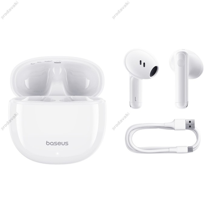 Бездротові Bluetooth навушники Baseus Bowie E13 True Wireless Earphones BT 5.3 White A00059701217-Z1