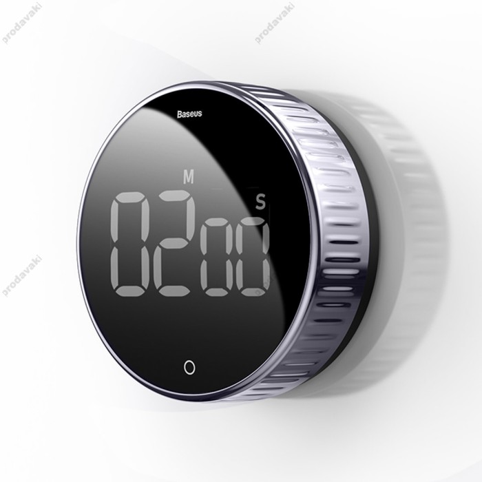 Таймер побутовий Baseus heyo rotation countdown timer Black ACDJS-01