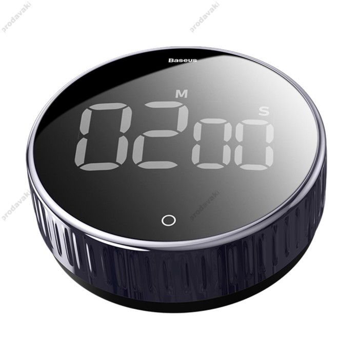 Таймер побутовий Baseus heyo rotation countdown timer Black ACDJS-01