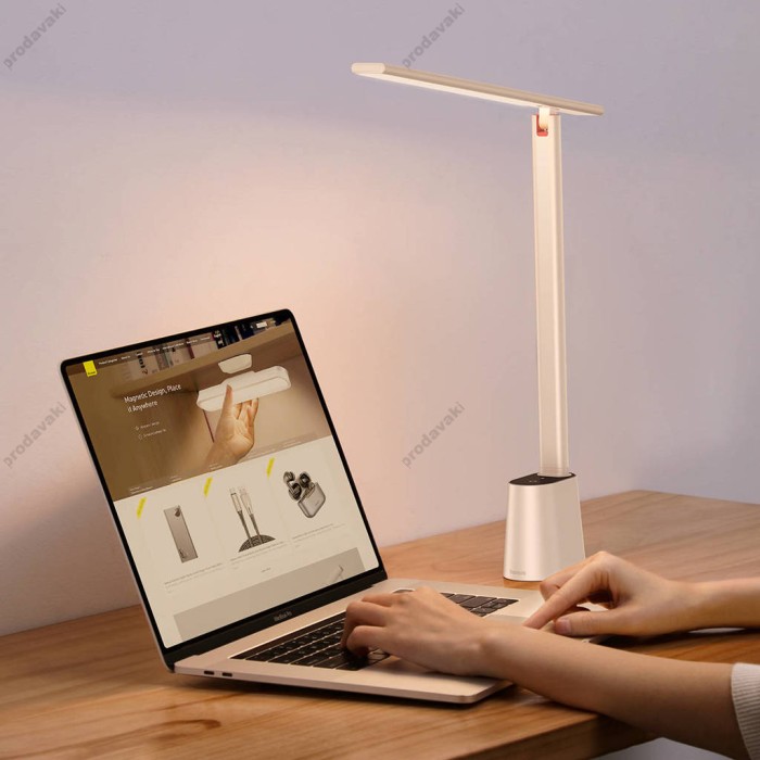 Настільна лампа Baseus Smart Eye Series Charging Folding Reading Desk White (DGZG-02)