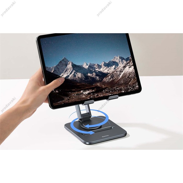 Підставка Baseus Desktop Biaxial Foldable Metal Stand (for Tablets) Grey B10431801811-00