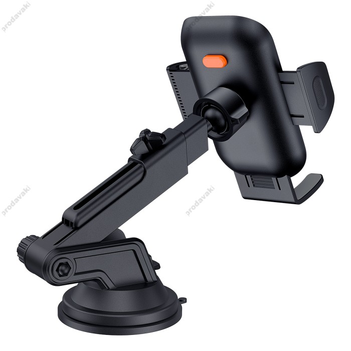 Автомобільний тримач Baseus UltraControl Go Series Clamp-Type Phone Holder Black C40361600111-00