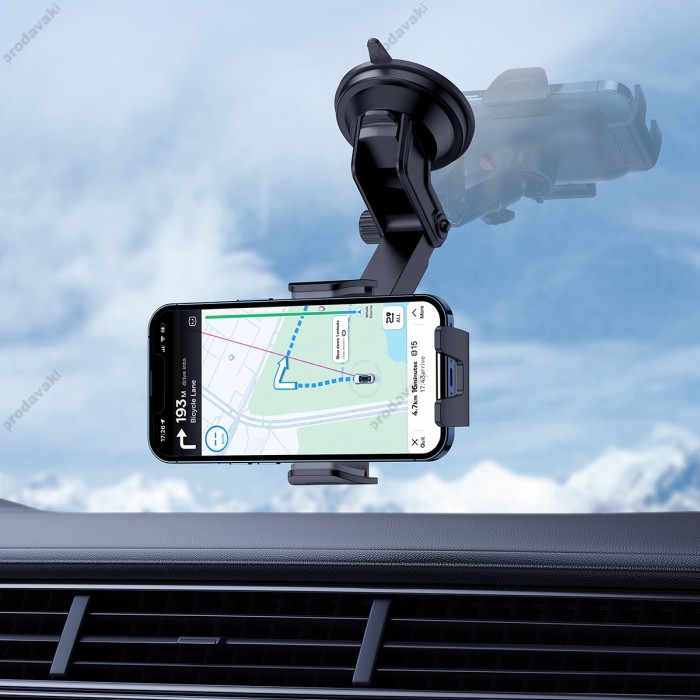 Автомобільний тримач Baseus UltraControl Go Series Clamp-Type Phone Holder Black C40361600111-00
