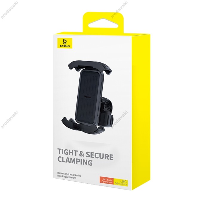 Тримач телефону для велосипеда/мотоцикла Baseus QuickGo Series Bike Phone Mount Black C40561500113-00
