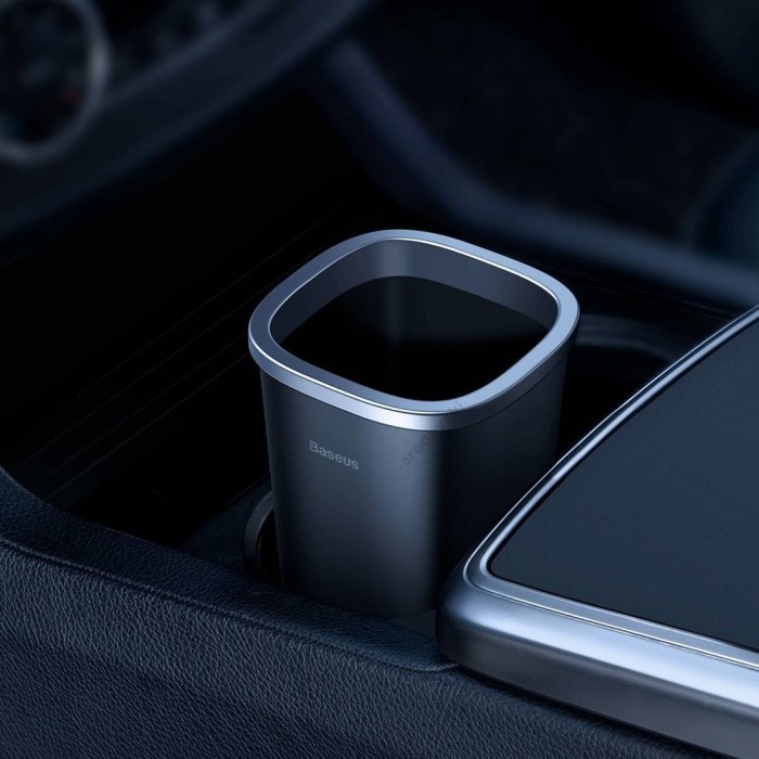 Автомобільний контейнер для сміття Baseus Dust-free Vehicle-mounted Trash Can Black CRLJT-A01