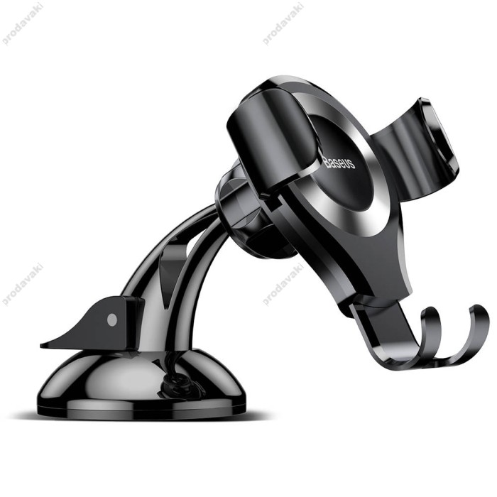 Автомобільний тримач Baseus Osculum Type Gravity Car Mount Black-silver SUYL-XP0S