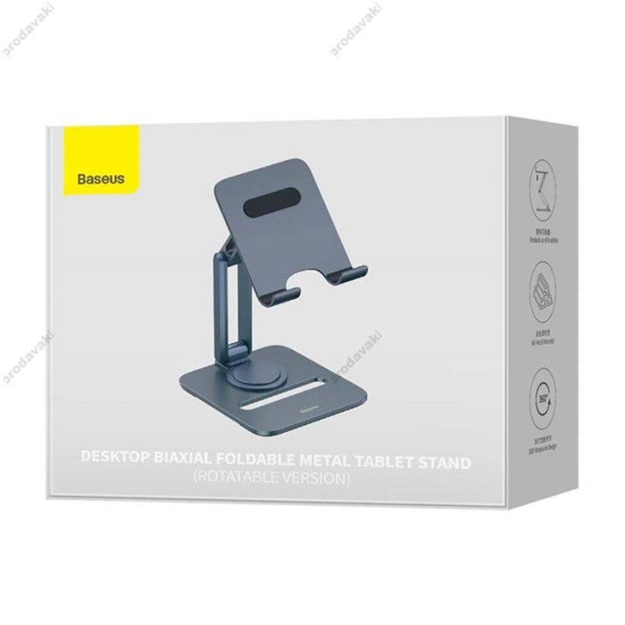 Підставка Baseus Desktop Biaxial Foldable Metal Stand (for Tablets) Grey B10431801811-00