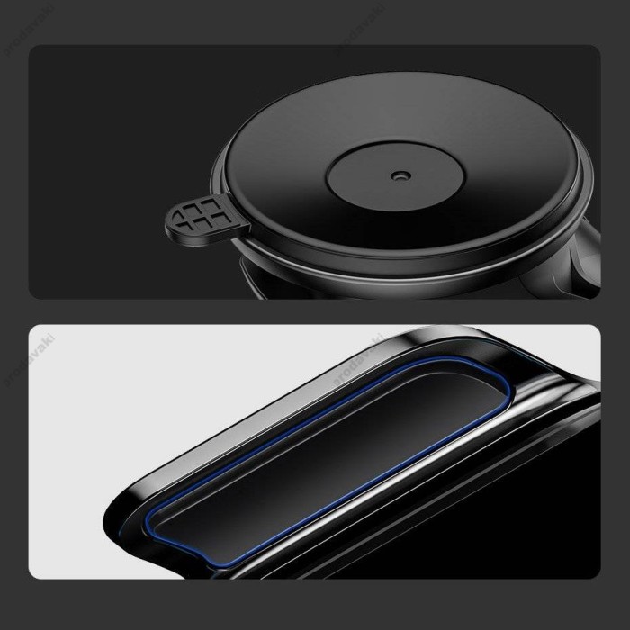 Автомобільний тримач із бездротовою зарядкою Baseus Light Electric Holder Wireless Charger Black WXHW03-01