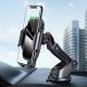 Автомобільний тримач із бездротовою зарядкою Baseus Light Electric Holder Wireless Charger Black WXHW03-01