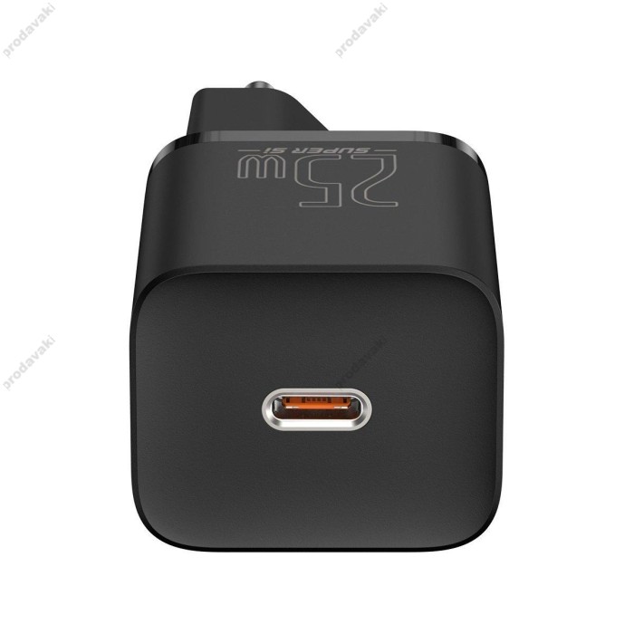 Мережевий зарядний пристрій Baseus Super Si Quick Charger Cable Type-C to Type-C 25W Black TZCCSUP-L01