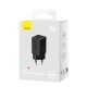 Мережевий зарядний пристрій Baseus GaN5 Pro Fast Charger C+C 40W Black CCGP180101