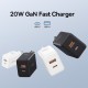 Мережевий зарядний пристрій Baseus Cube Fast Charger C+U 20W EU Cluster White P10111403213-00