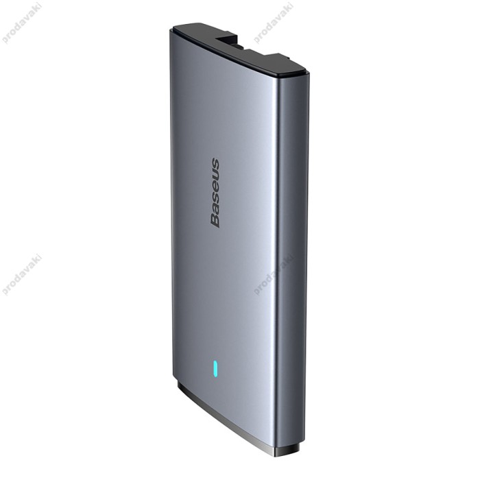 Мережевий зарядний пристрій Baseus GaN5 Pro Ultra-Slim Fast Charger C+U Type-C cable 65W Grey CCGP150113
