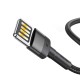 Usb кабель Baseus Cafule Special Edition for Lightning 1,5A / 2m. Grey+Black CALKLF-HG1