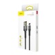 Usb кабель Baseus Cafule Special Edition for Lightning 1,5A / 2m. Grey+Black CALKLF-HG1