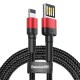 Usb Кабель Baseus Cafule Cable（special edition）USB For iP 1.5A 2m Червоний 