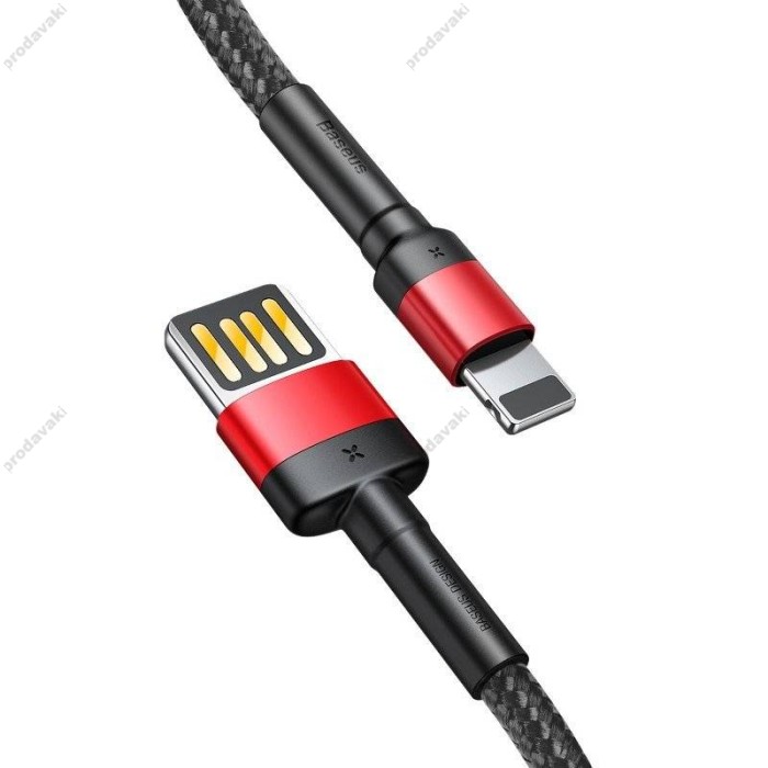 Usb Кабель Baseus Cafule Cable（special edition）USB For iP 1.5A 2m Червоний 