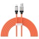 USB кабель Baseus CoolPlay Series Fast Charging Cable USB to Lightning 2.4A 2m Orange CAKW000507