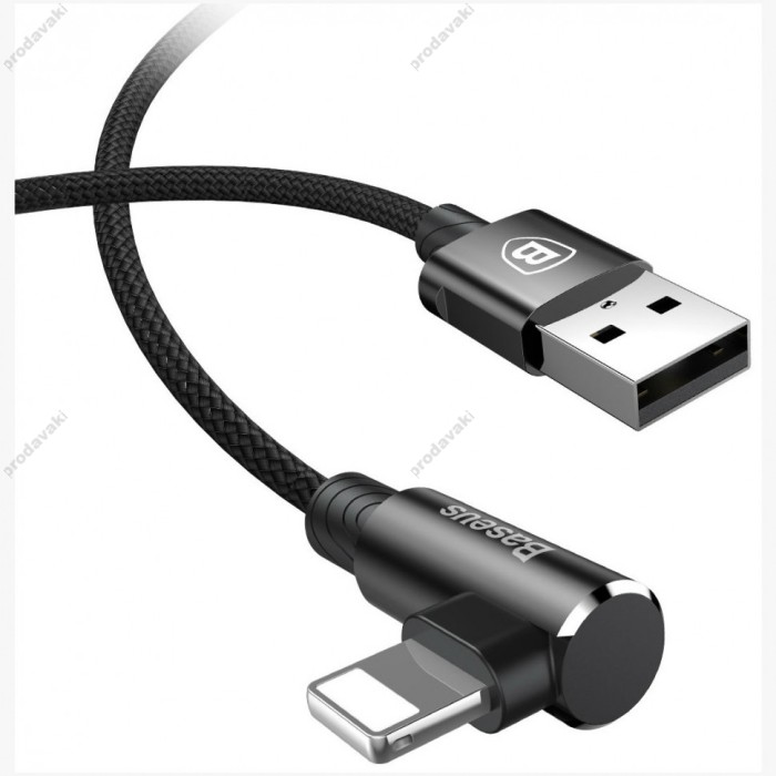 USB кабель Baseus MVP Elbow for Lightning 2A / 1m. Black CALMVP-01
