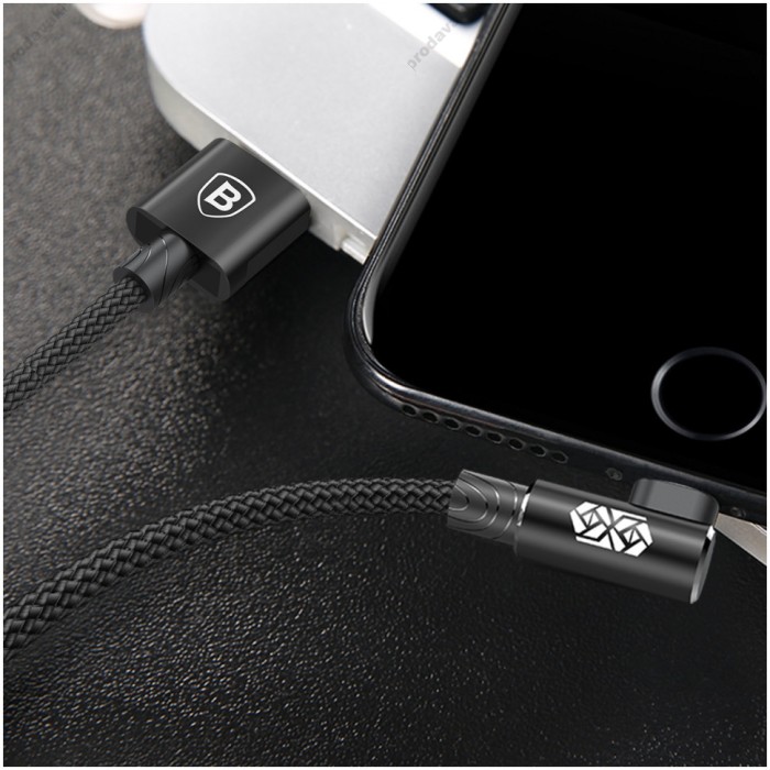 USB кабель Baseus MVP Elbow for Lightning 2A / 1m. Black CALMVP-01