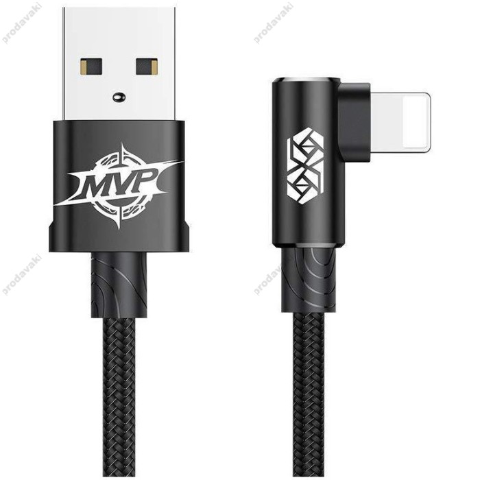 USB кабель Baseus MVP Elbow for Lightning 2A / 1m. Black CALMVP-01