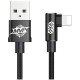 USB кабель Baseus MVP Elbow for Lightning 2A / 1m. Black CALMVP-01