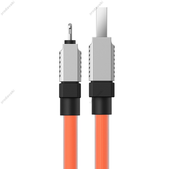 USB кабель Baseus CoolPlay Series Fast Charging Cable USB to Lightning 2.4A 2m Orange CAKW000507