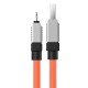 USB кабель Baseus CoolPlay Series Fast Charging Cable USB to Lightning 2.4A 2m Orange CAKW000507