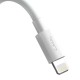 USB Кабель Baseus Simple Wisdom Data Cable Kit USB to Lightning 2.4A (2ШТ / Set) 1.5m White TZCALZJ-02