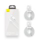 USB Кабель Baseus Simple Wisdom Data Cable Kit USB to Lightning 2.4A (2ШТ / Set) 1.5m White TZCALZJ-02