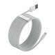 USB Кабель Baseus Simple Wisdom Data Cable Kit USB to Lightning 2.4A (2ШТ / Set) 1.5m White TZCALZJ-02