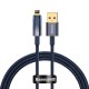 USB кабель Baseus Explorer Series Auto Power-Off USB to Lightning 2.4A 1m Blue CATS000403