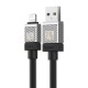USB кабель Baseus CoolPlay Series Fast Charging Cable USB to Lightning 2.4A 2m Black CAKW000501