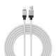 USB кабель Baseus CoolPlay Series Fast Charging Cable USB to Lightning 2.4A 2m White CAKW000502