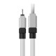 USB кабель Baseus CoolPlay Series Fast Charging Cable USB to Lightning 2.4A 2m White CAKW000502