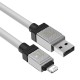 USB кабель Baseus CoolPlay Series Fast Charging Cable USB to Lightning 2.4A 2m White CAKW000502