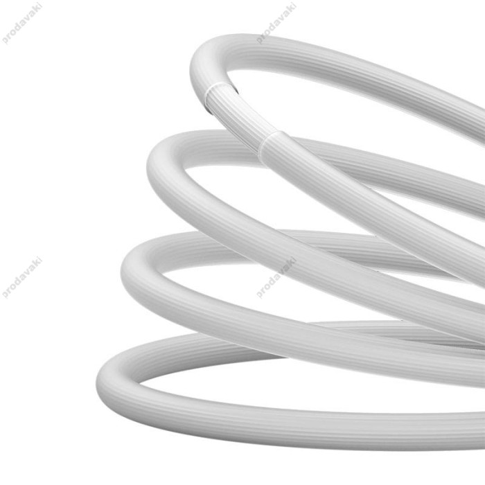USB кабель Baseus CoolPlay Series Fast Charging Cable USB to Lightning 2.4A 2m White CAKW000502