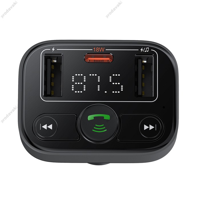 FM - трансмітер Baseus S-09 Lite Series Car FM Transmitter Cluster Black C10762300113-00