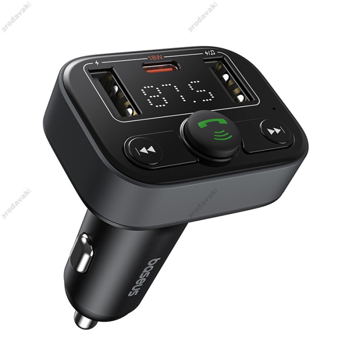 FM - трансмітер Baseus S-09 Lite Series Car FM Transmitter Cluster Black C10762300113-00