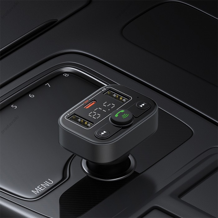 FM - трансмітер Baseus S-09 Lite Series Car FM Transmitter Cluster Black C10762300113-00