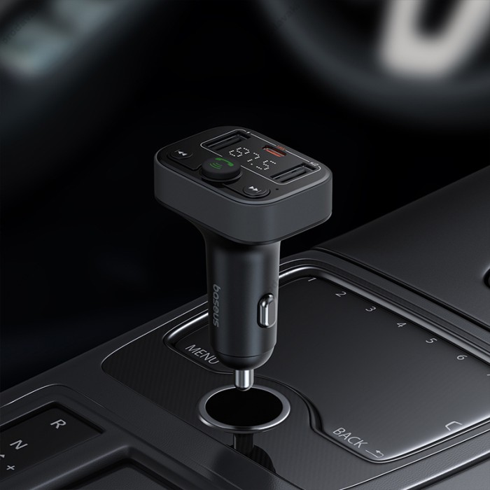 FM - трансмітер Baseus S-09 Lite Series Car FM Transmitter Cluster Black C10762300113-00