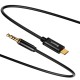 Кабель Baseus Yiven M01 Type-C to AUX(3,5) 1,2m. Black CAM01-01 Black